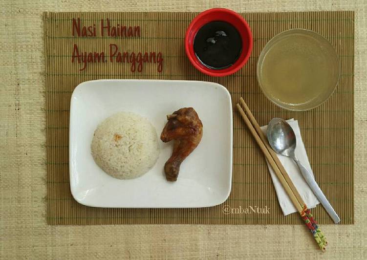 Nasi Hainan Ayam Panggang (rice cooker)