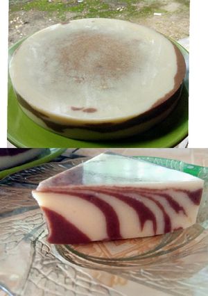 Foto resep Puding roti zebra