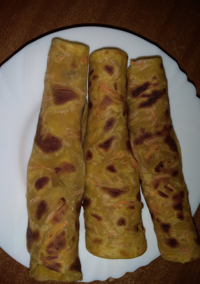 A picture of Carrot chapati#wheatflourchallenge#4wkschallenge.