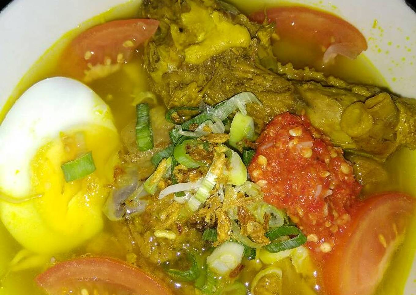 Soto ayam sederhana