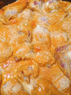 Una foto de Pimientos del piquillo rellenos de brandada de bacalao