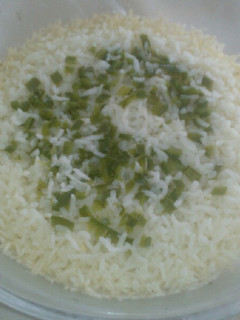 Una foto de Arroz con pimientos