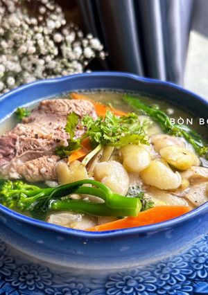 Hình của món Canh Súp Lơ Xanh, Đậu Ngự Hầm Xương.