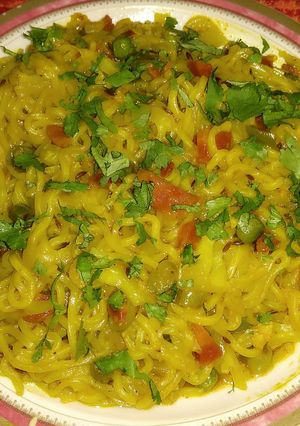 A picture of Vegetable masala maggi.