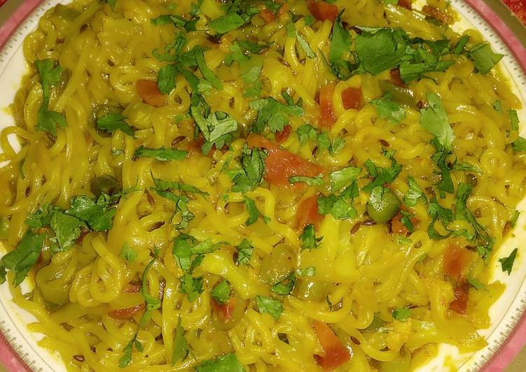 Recipe of Super Quick Homemade Vegetable masala maggi