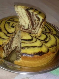 A picture of Zebra cake.