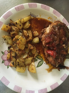 Una foto de Pollo al curry