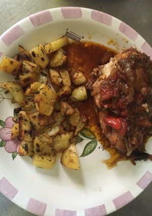 Una foto de Pollo al curry