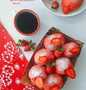 Easy Steps Make Recipes Strawberry Bomboloni Merah Putih the Delicious Can Pamper Your Tongue.