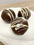 Bombas de chocolate navideñas
