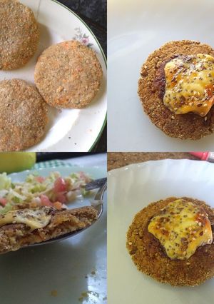 Una foto de Hamburguesa veggie💥💣