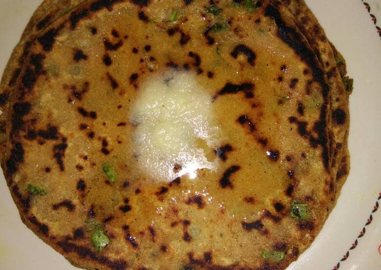 Simple Way to Prepare Any-night-of-the-week Coriander paratha