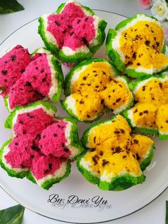 Foto resep Bolu Kukus Semangka