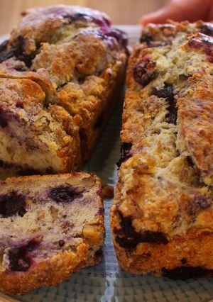 A picture of Easy! Blueberry and Walnut Quick Bread.