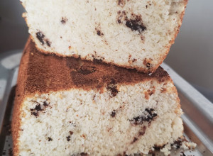 Una foto de Budín de coco al caramelo y chocolate low carb