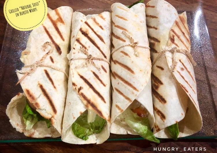 Grilled Natural Sosis in Burito Wraps