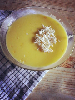 Foto resep "Bubur jagung pipil & keju"