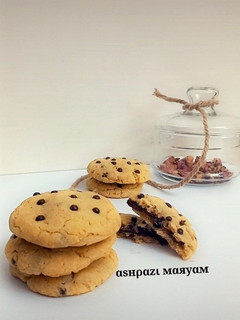 عکسی از دستور کوکی پر شده نوتلا بدون تخم مرغ🍪