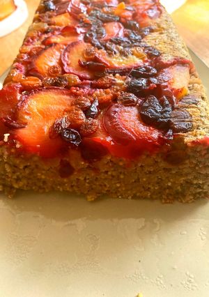 A picture of Oat and millet porridge baked loaf.