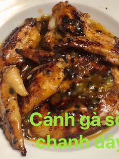 Hình của món Cánh gà sốt chanh dây.