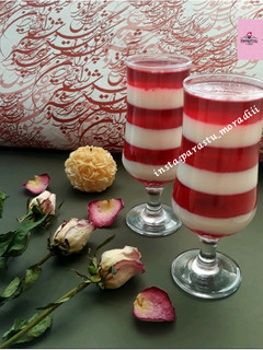 عکسی از دستور ژله ولنتاین