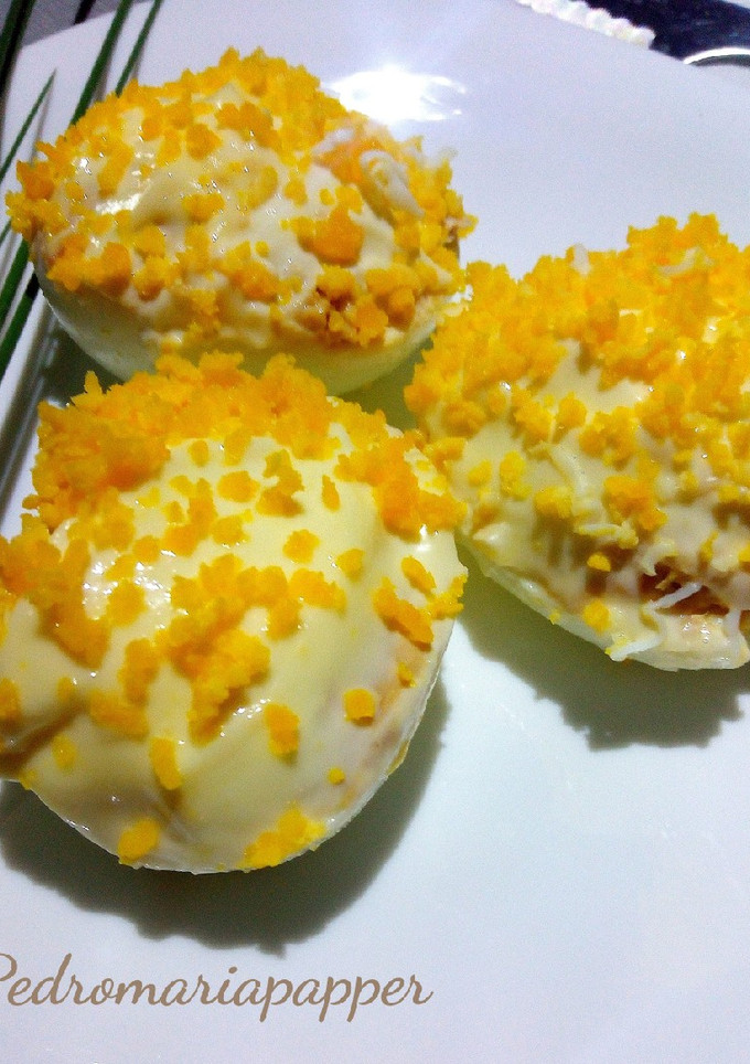 Una foto de Huevos rellenos.(Thermomix)