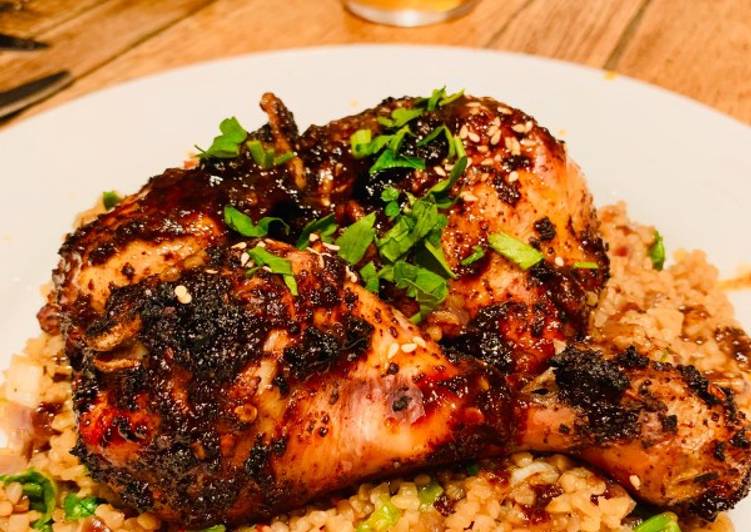 Recipe of Super Quick Homemade Sumac Chicken with Bulgur Salad