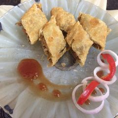 A picture of Noodles spring rolls.