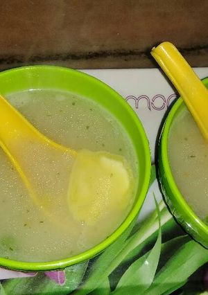A picture of Vegetarian soup.