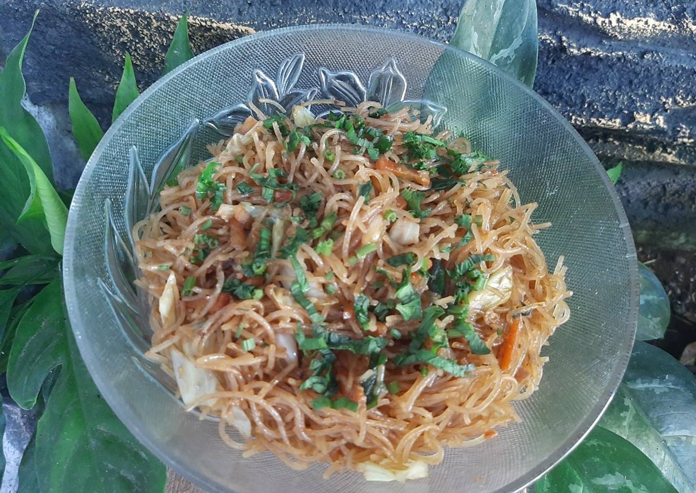 Bihun goreng sederhana