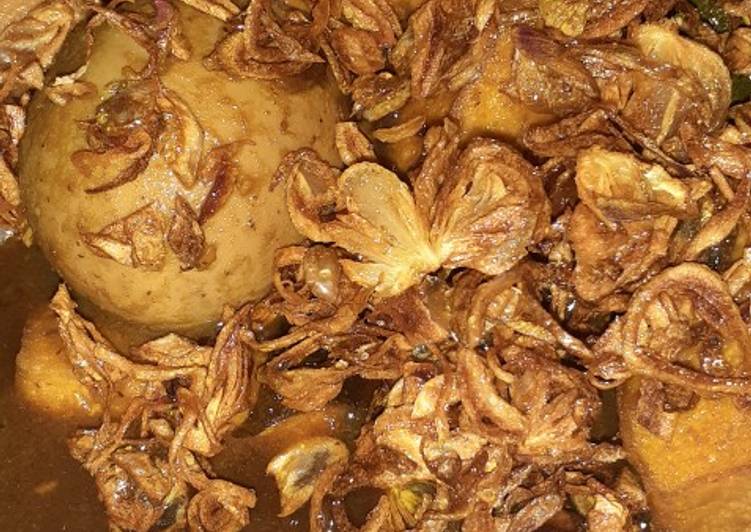 Semur telor dan tahu