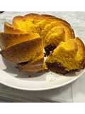 Ciambellone bicolor con zucca e cioccolato 🎃🍫