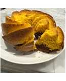 Ciambellone bicolor con zucca e cioccolato 🎃🍫