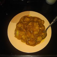 A picture of Yam & sweet potatoes porrige.