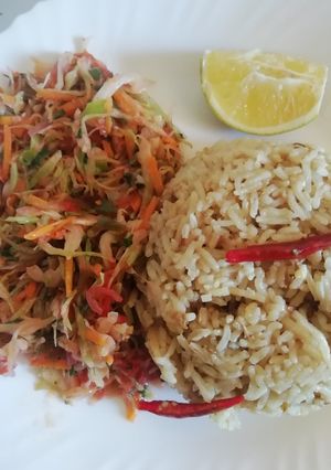 A picture of Braised cummin rice#4weekchallenge.