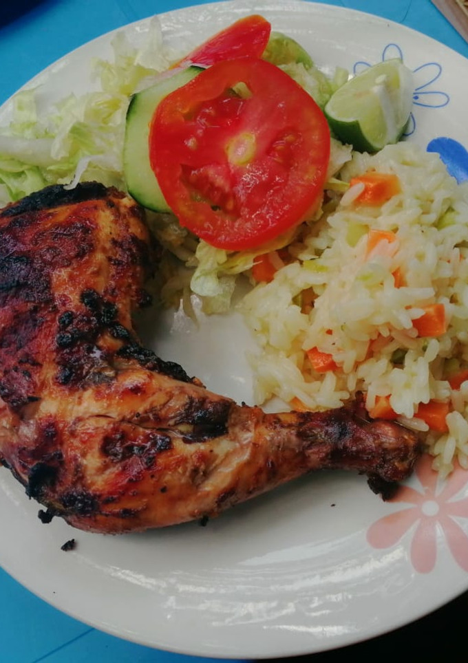 Una foto de Pollo a la mostaza salvadoreño....🇸🇻