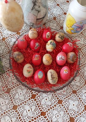 Φωτογραφία της συνταγής Πασχαλινά αυγά!!!🐇🐰🐞