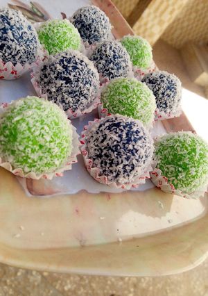 A picture of Colourful Laddoo.