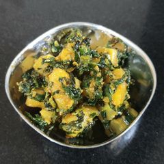 A picture of Aloo methi malai sabji.