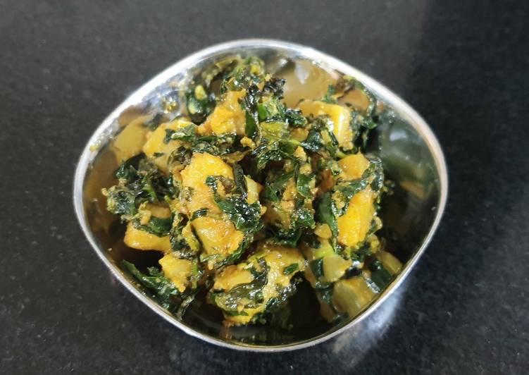 Recipe of Homemade Aloo methi malai sabji