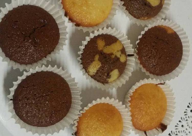 Cupcakes de vainilla y chocolate!