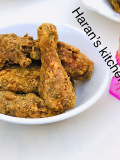 A picture of Coated fried chicken.