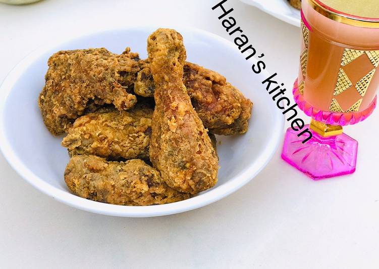 Coated fried chicken