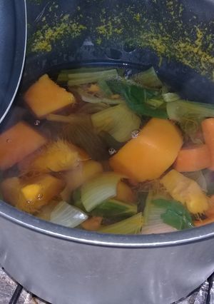 Una foto de Sopa de Verduras con toda la Furia