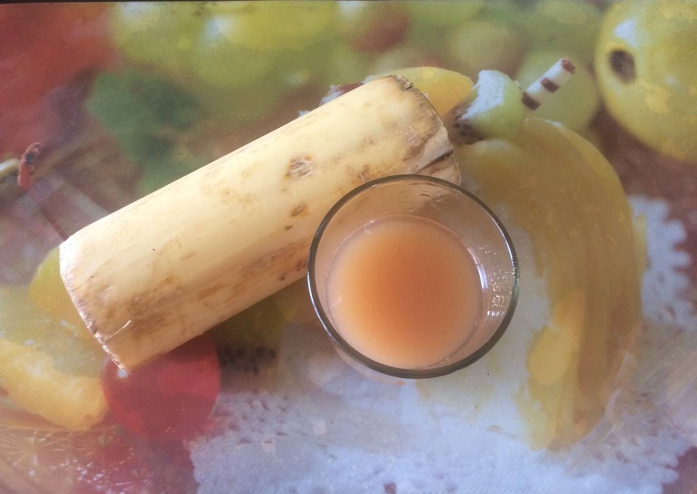 Banana stem juice