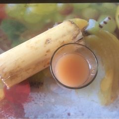 A picture of Banana stem juice.