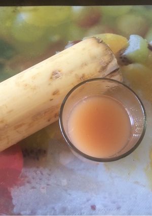 A picture of Banana stem juice.