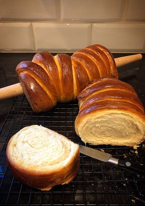 A picture of Sweet Condensed Milk Bread.
