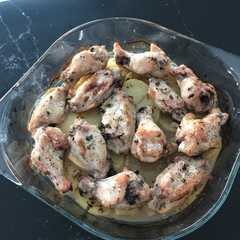 Una foto de Alones al horno