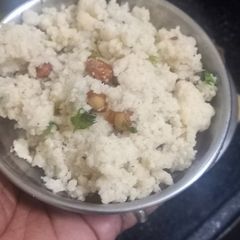 Samak rice upma A picture of Samak rice upma.
